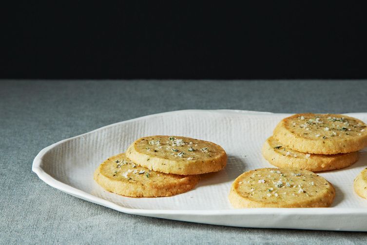 Cheese Sables with Rosemary Salt