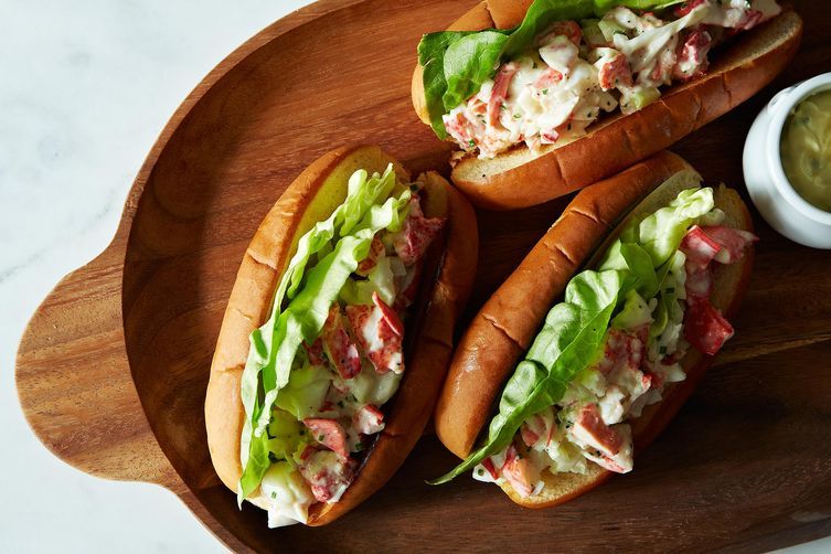 New England Lobster Rolls with Lemon-Chive Mayonaise