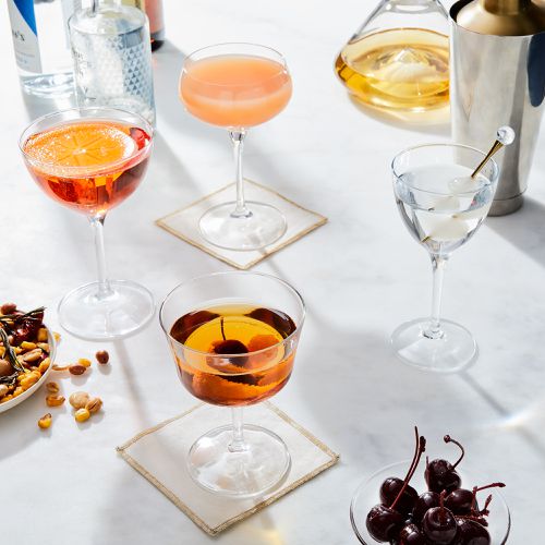 Coupe glasses set of 4, Mini Martini Glasses, Manhattan Glasses, Cocktail  Glass