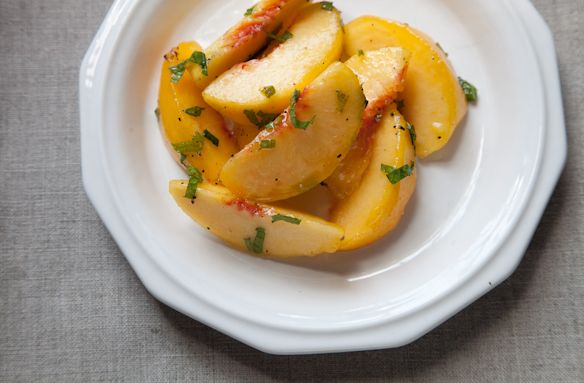 Green Peach Salad from Food52