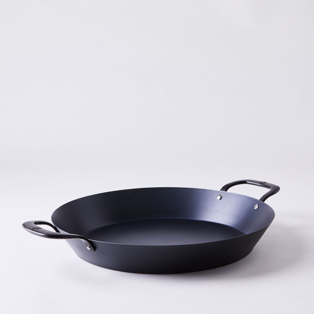 BK Steel Carbon Steel Paella Pan, 15, Cast Iron, Gets Nonstick With Time  on Food52