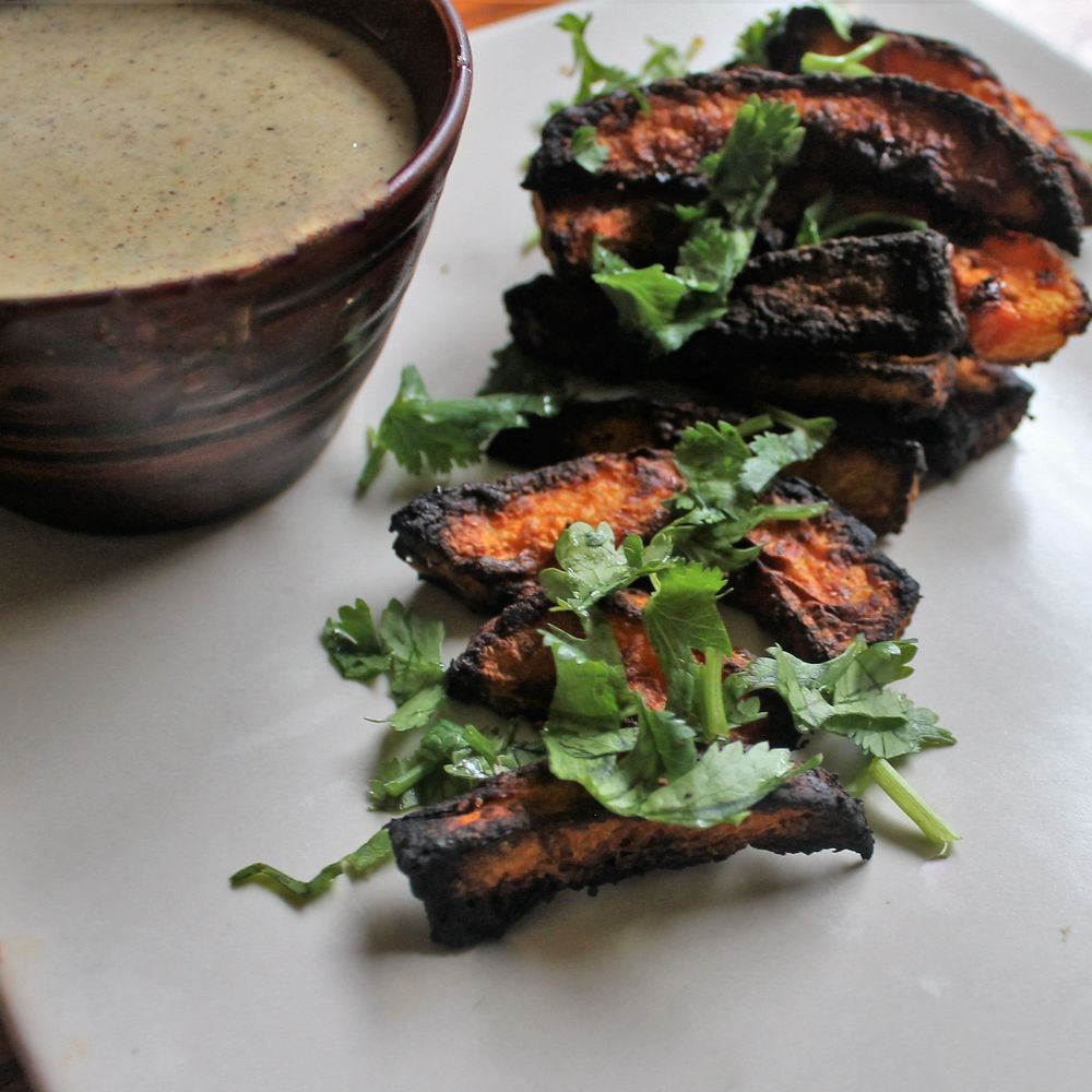 roasted squash, asian dipping sauce