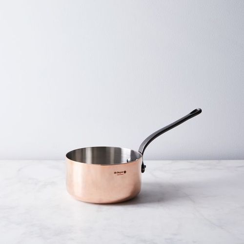 de Buyer Induction Copper Saucepan with Cast Iron Handle, 1.2QT or 2.6QT on  Food52