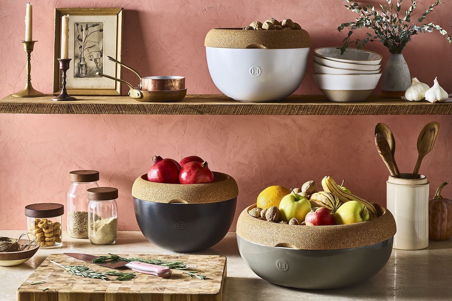 Emile Henry French Ceramic Fruit Storage Bowl