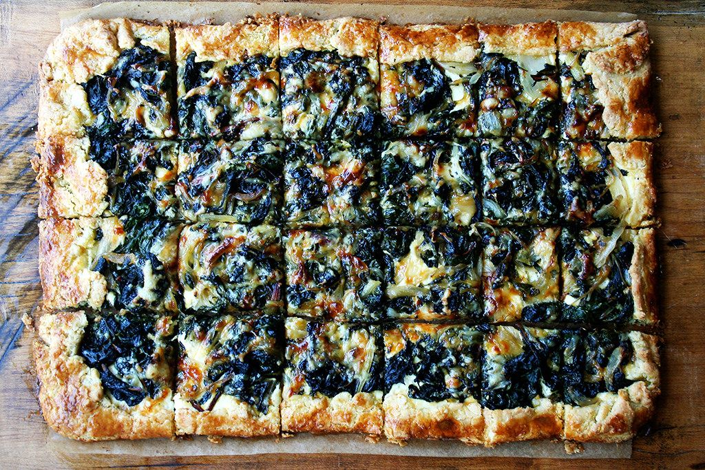 Savory Slab Galette with Chard and Gruyere
