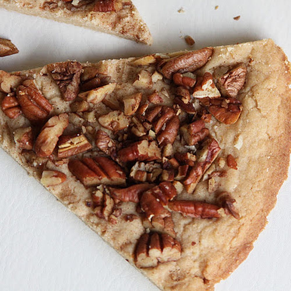 sweet and salty toasted pecan shortbread