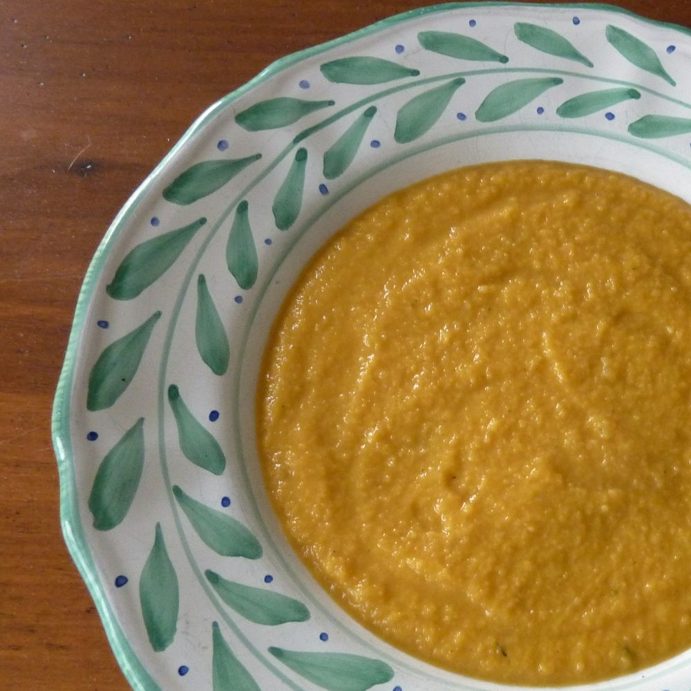 roasted butternut squash and apple soup for a crisp autumn day