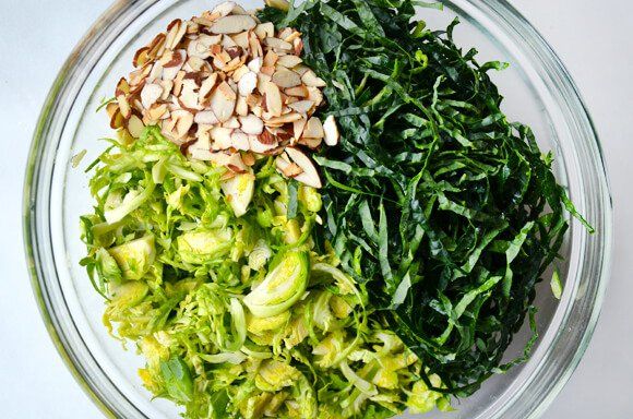 Kale and Brussels Sprout Salad