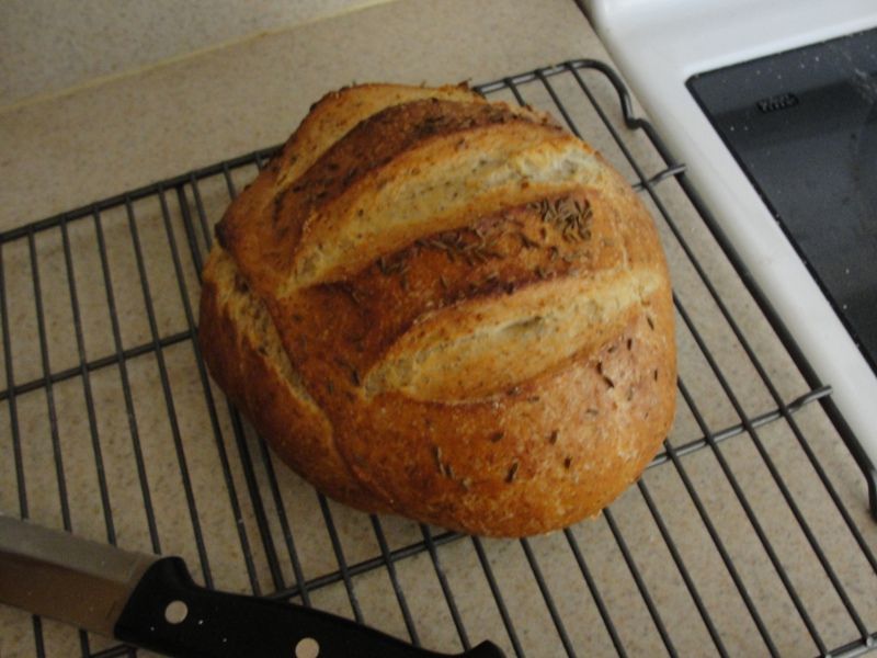 Homemade artisan bread