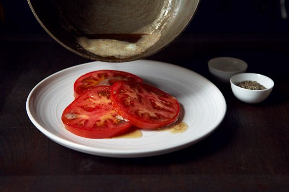 Brown Butter over Tomatoes