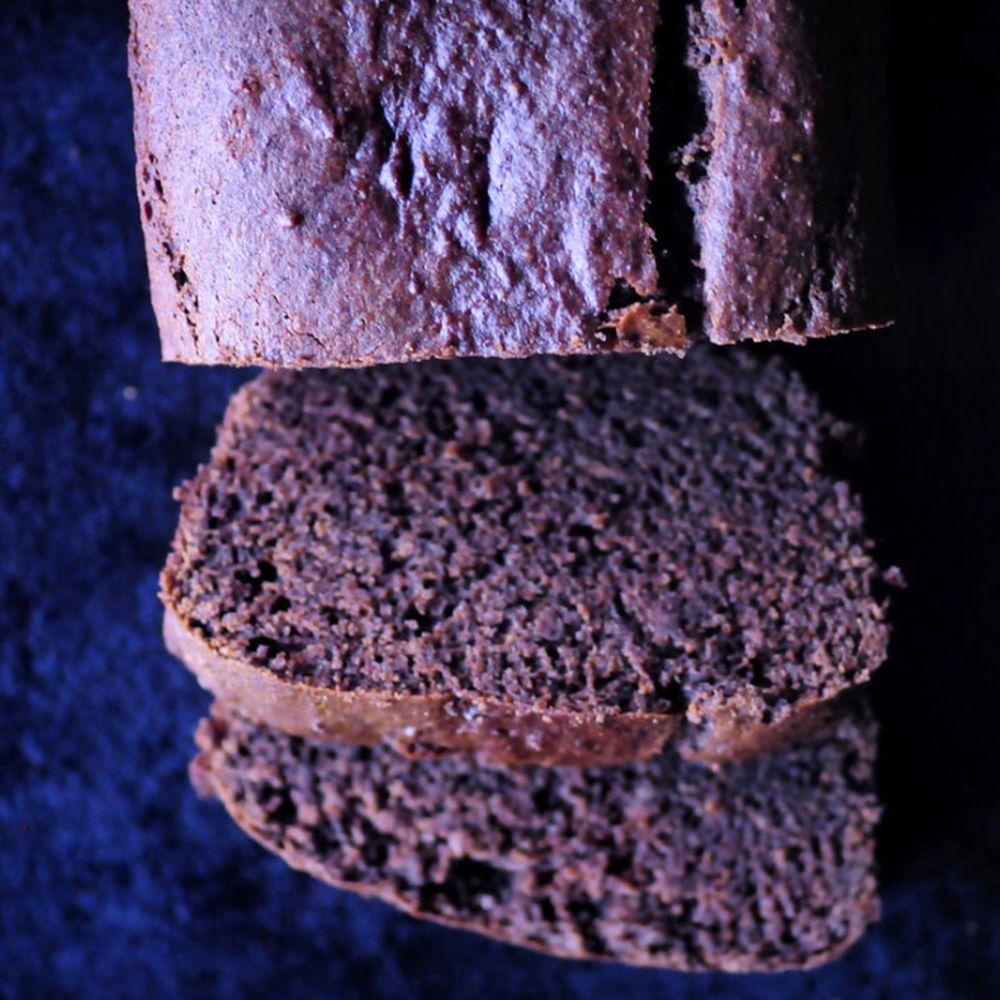 gluten-free buckwheat cacao banana bread loaf
