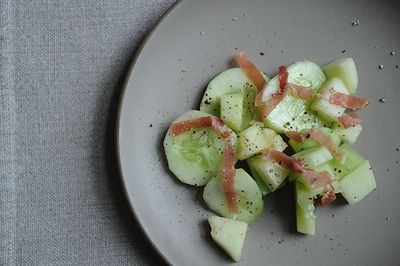 Quick-Pickled Cucumber-Melon Salad