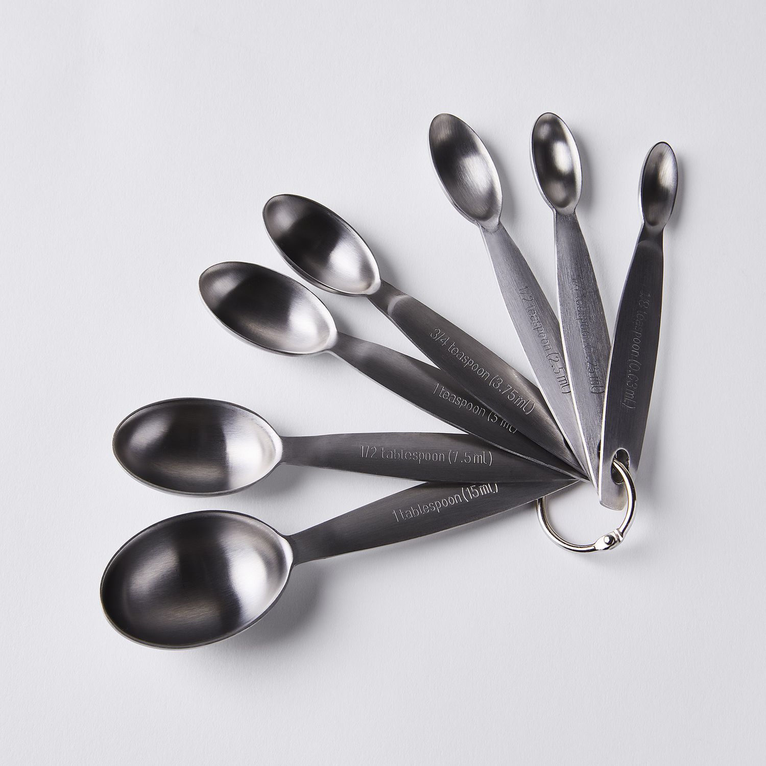 Oval Deluxe Measuring Spoon 4 pcs set stainless steel
