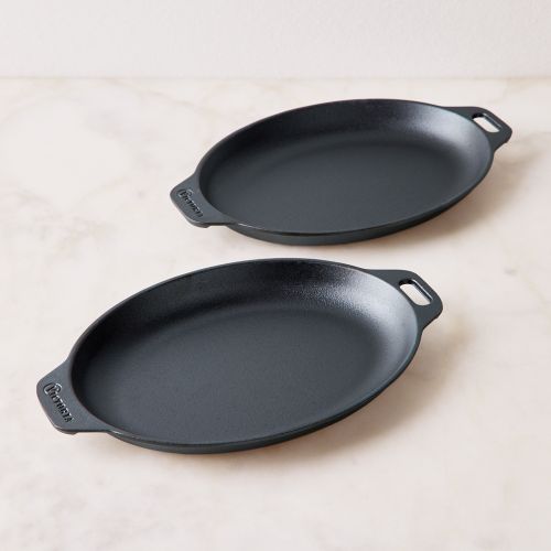 Victoria Oval Sizzle Pan & Serving Plate, 11.5-Inch, Set of 2 on