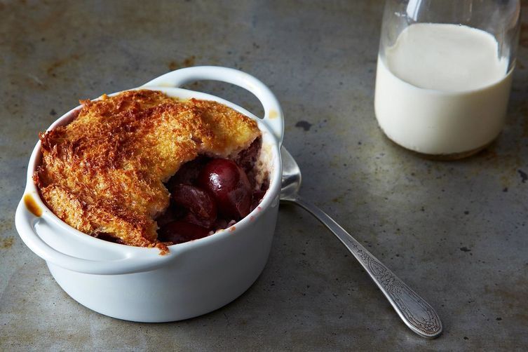 Oozy Cherries Bread Pudding from Food52