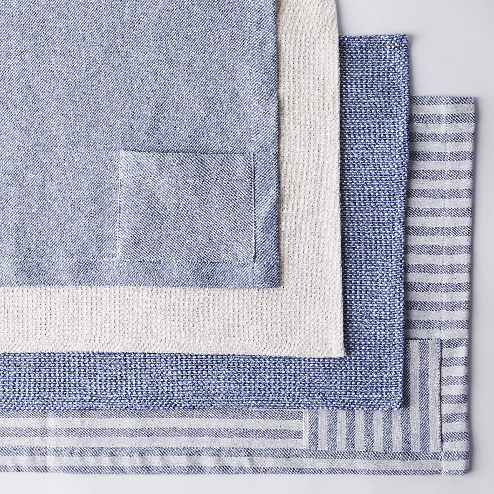Upcycled Denim Cotton Placemats (Set of 4)
