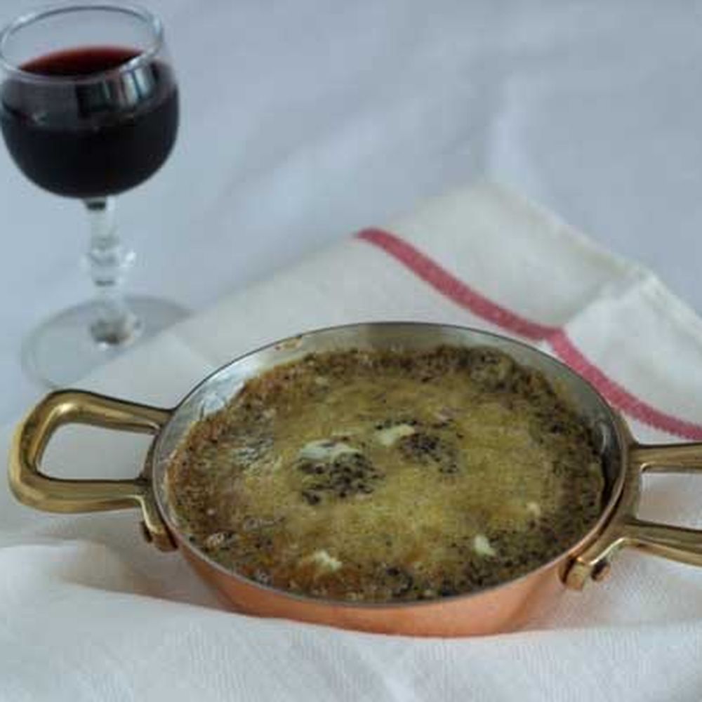 truffle omelette – (frittata di tartufo nero) – umbria, secondo (main course)