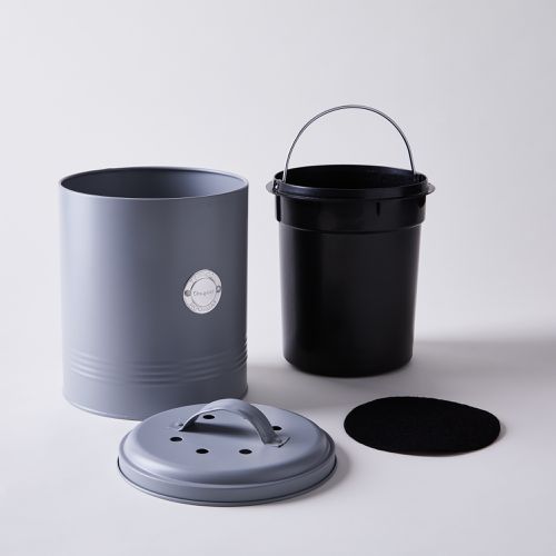 Kitchen Compost Bin, Countertop Compost Bin With Inner Pail Liner, Small Compost  Bin, Includes Charcoal Filter, Cream Color 