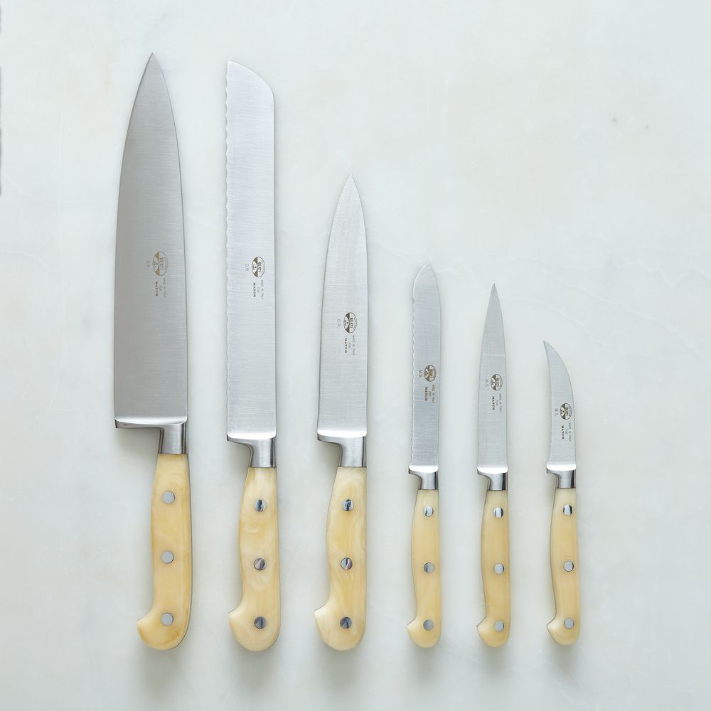 White Insieme Kitchen Knife Set, 5 Knives – Collecto