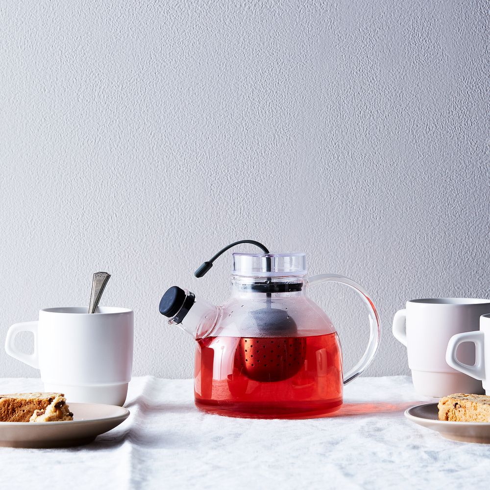 Beautiful Stove top Safe Tea kettle with loose leaf Tea Infuser