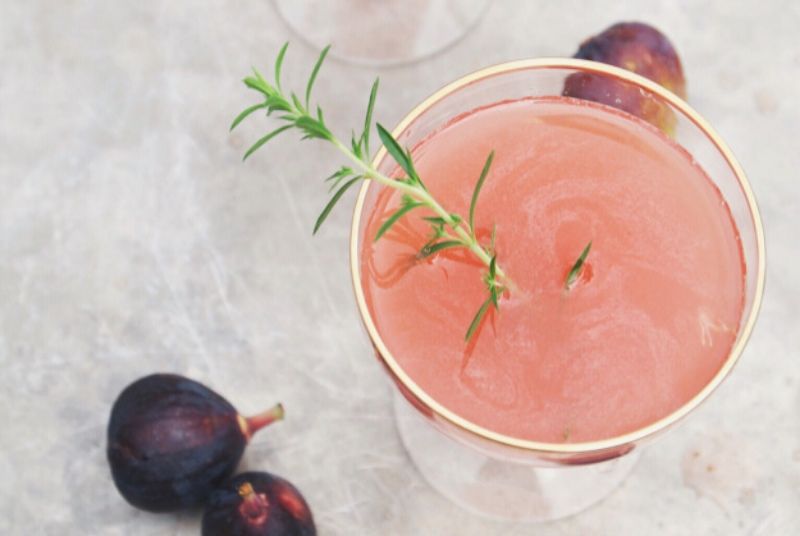 Fig and Thyme Rum Cocktail