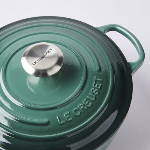 Le Creuset Enameled Cast Iron Signature Round Dutch Oven, 5.5 qt., Cerise