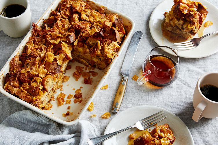 Chrissy Teigenâ€™s French Toast Casserole With Salted Frosted Flakes