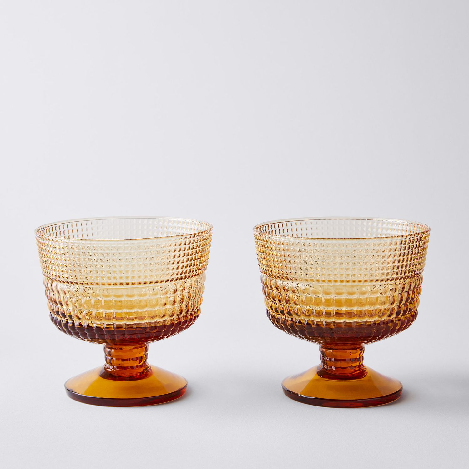 IVV Retro Italian Goblets, Set of 2, 6 Colors, Mouth-Blown Glass