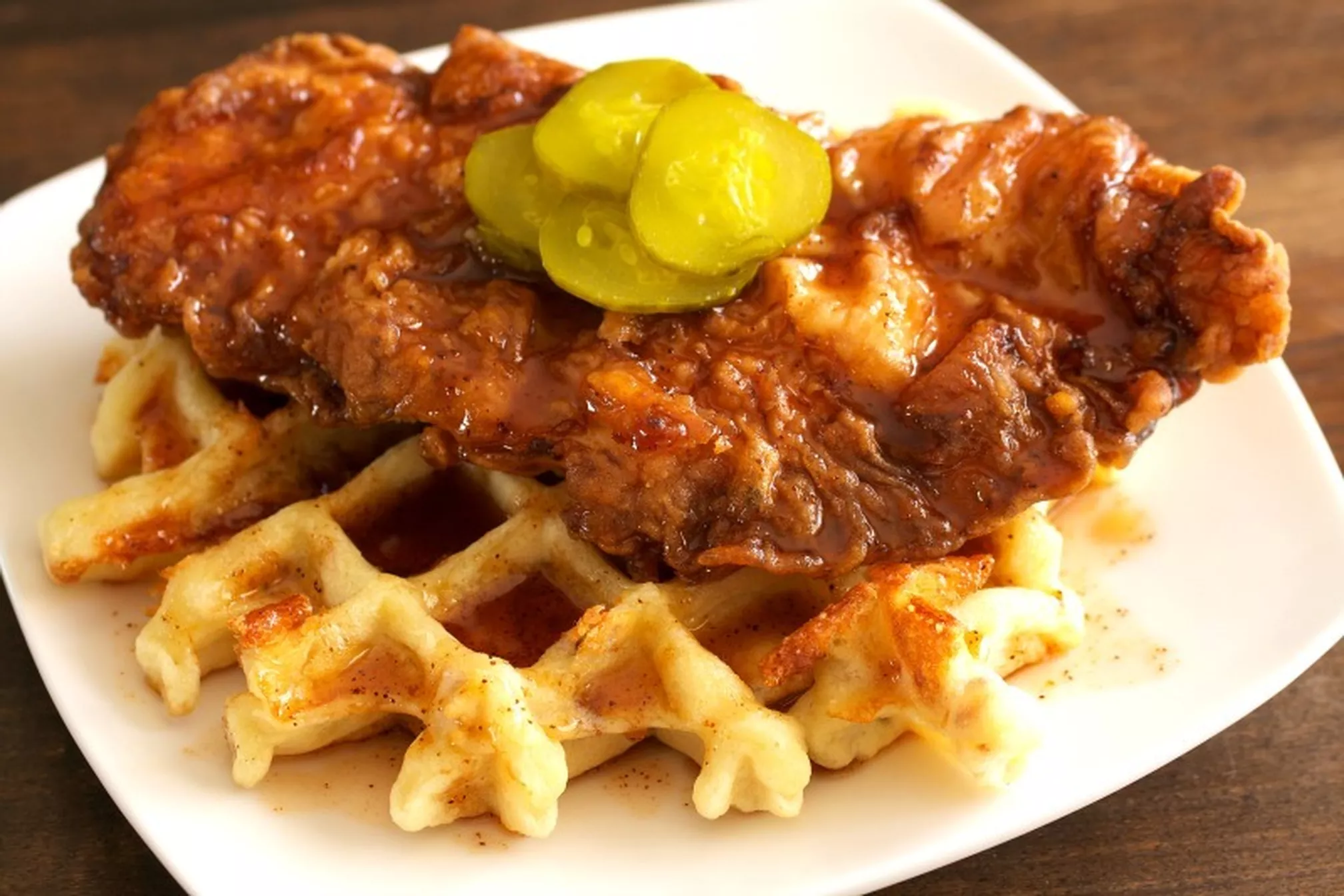 Best Chicken And Waffles Recipe How To Make Hot Chicken And Waffles