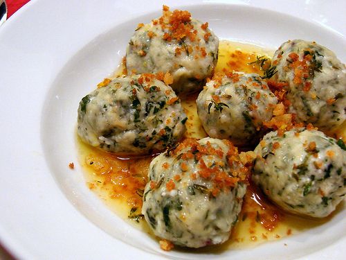 Gnudi with Lemon-Thyme Butter and Breadcrumbs