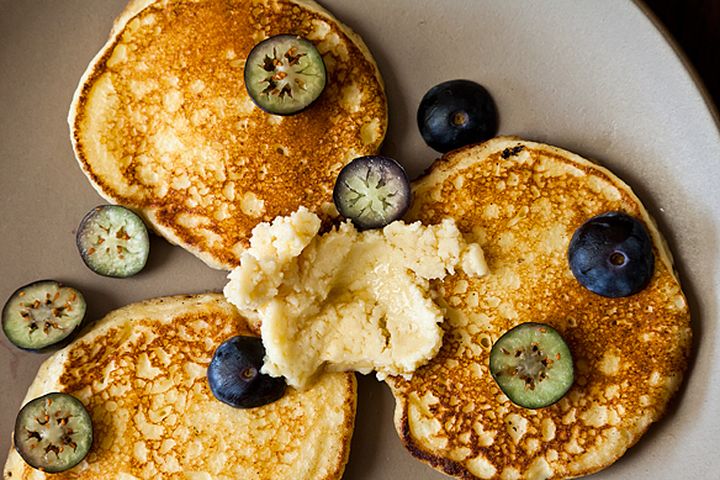 Ricotta Hotcakes with Maple Butter