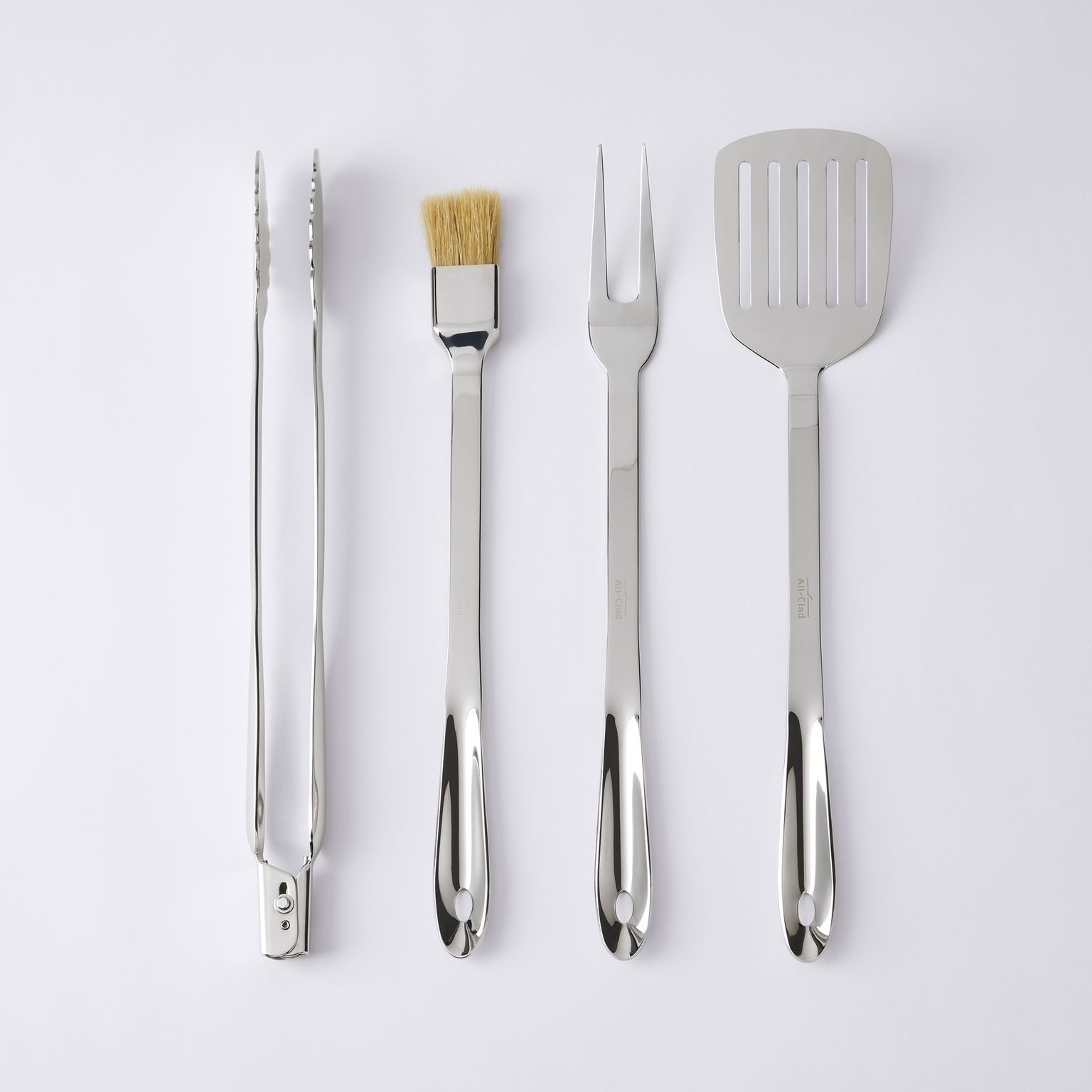 All-Clad BBQ Tool Set, Stainless Steel, 4-Piece on Food52