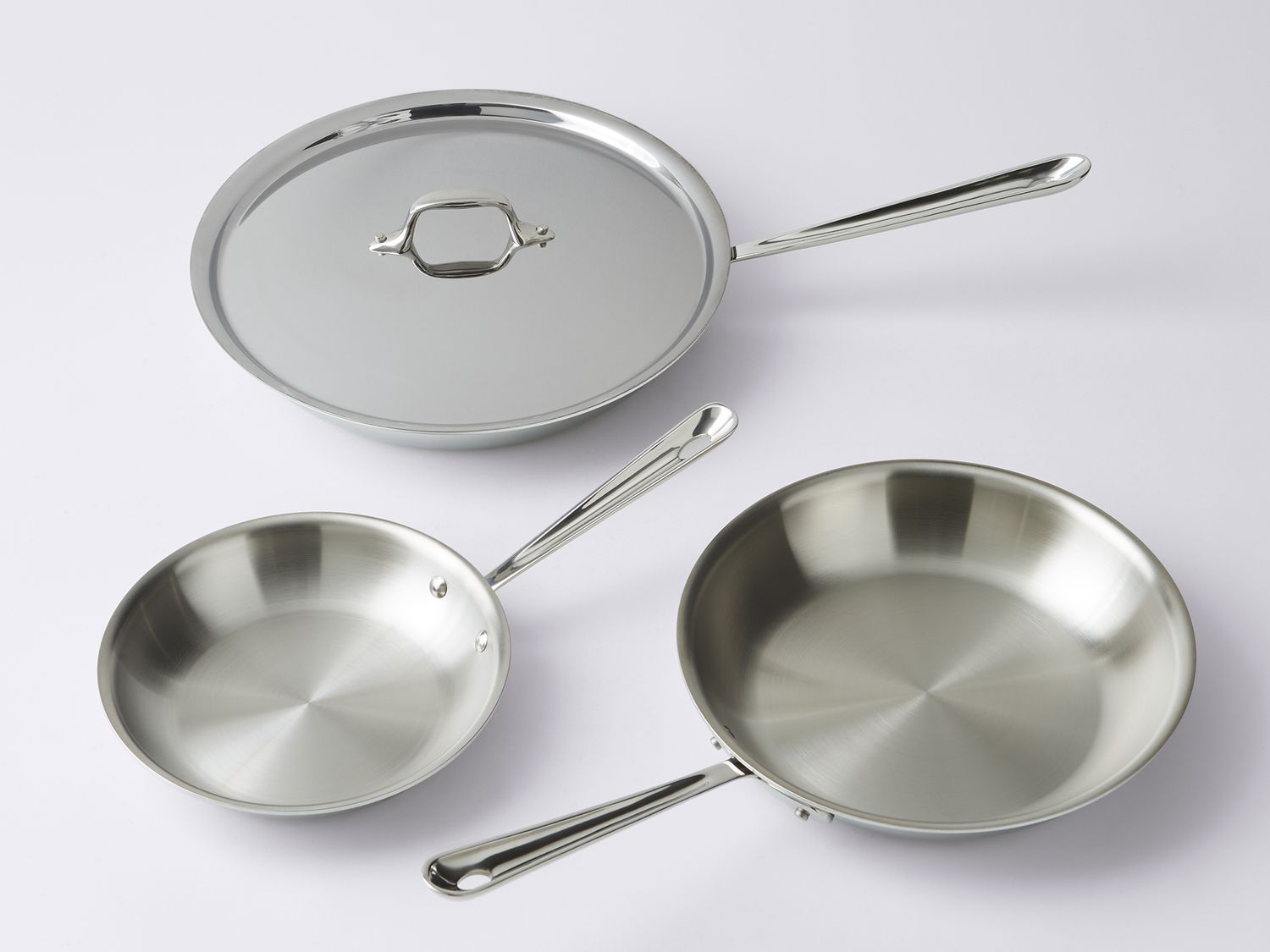 All-Clad Factory Seconds: 8 + 10 D3 3-Ply Stainless Steel Fry Pan Set