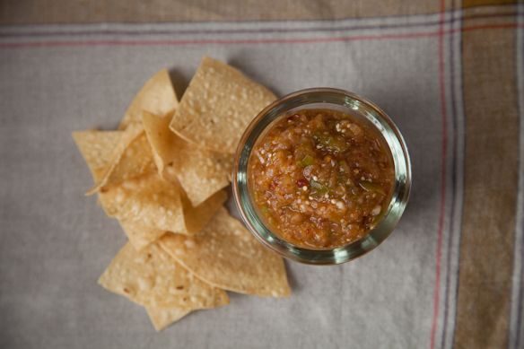 Grilled Tomatillo and Pineapple Salsa on Food52