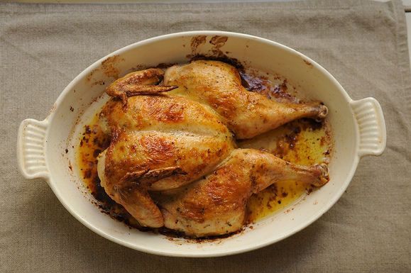 Spatchcocked Roast Chicken