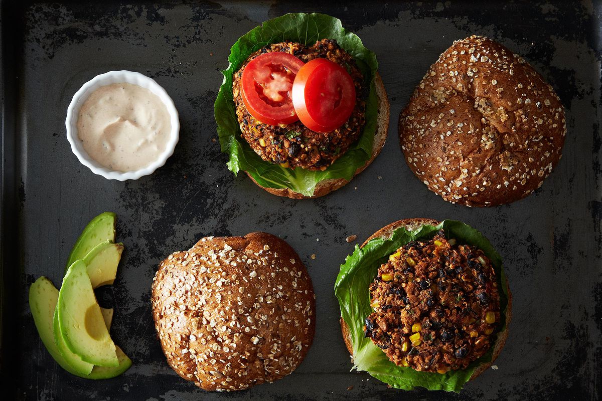 This veggie burger recipe includes nutritious black beans, oats, and protei...