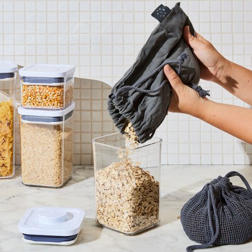 Reusable Cloth Food Drawstring Bags Pouch Bean Bread Grain Pasta Cotton Eco 