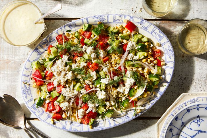 Dilled, Crunchy Sweet Corn Salad With Buttermilk Dressing