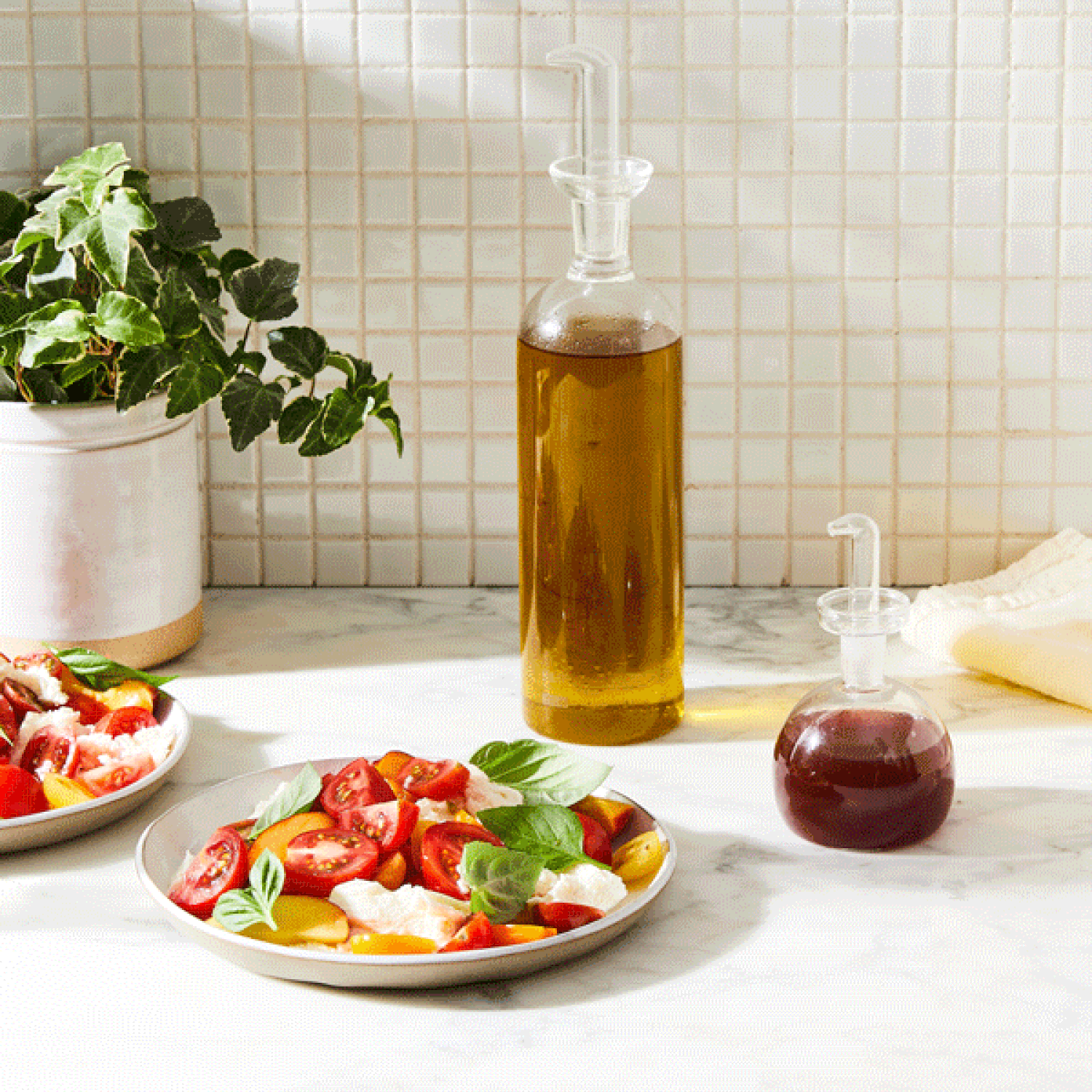 Clear Glass Oil & Vinegar Cruets on Food52
