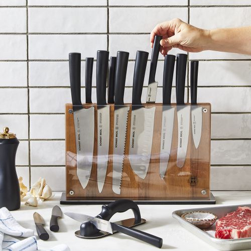 Schmidt Brothers Cutlery Carbon 6 7-Piece Knife Block Set