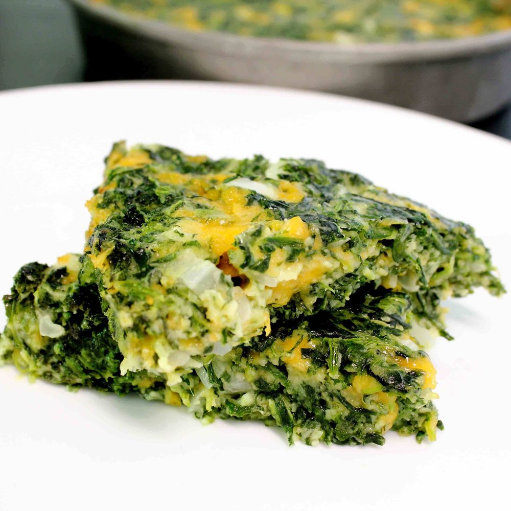 cheesy spinach squares