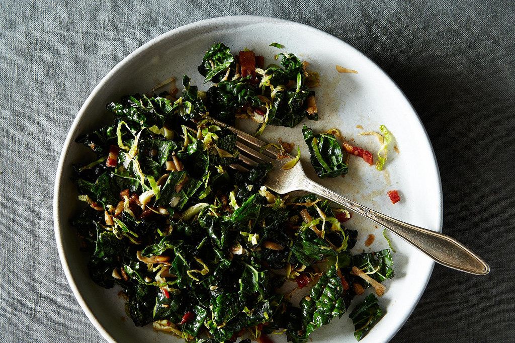 Just a salad in a bag, dressing and all, since the kale and sprouts are... 