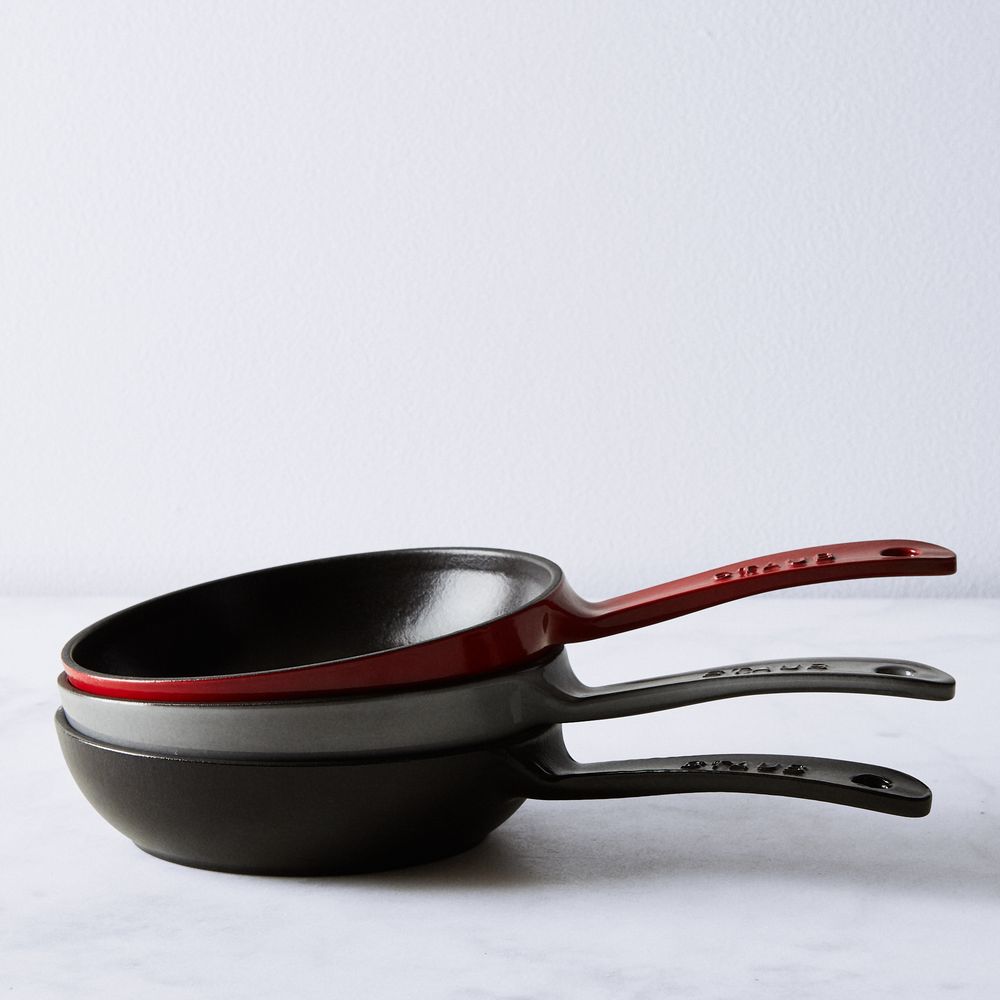 Staub Cast Iron Frying Pan in 10 and 12 Sizes, 6 Colors, Made in France  on Food52