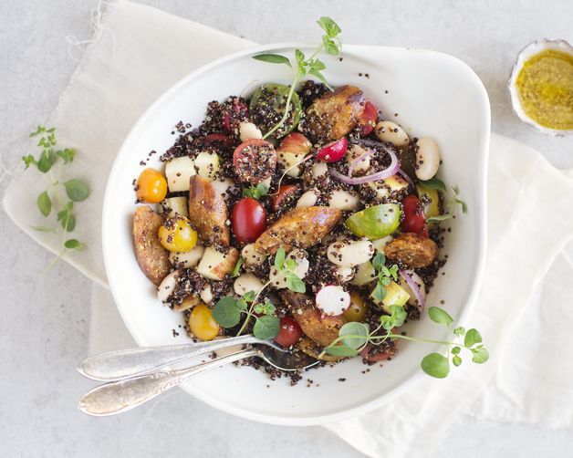 Quinoa and Vegetable Chorizo Salad from Food52