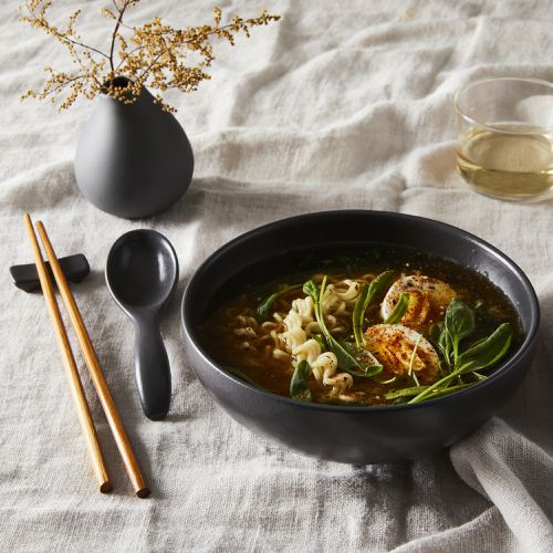 Casafina Ceramic Ramen Bowl Set with Chopsticks, Rest & Spoon, 2 Colors on  Food52