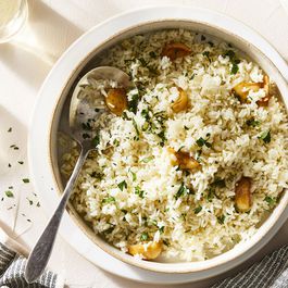 Rice w lemon parsley candied garlic by Dian Rogers