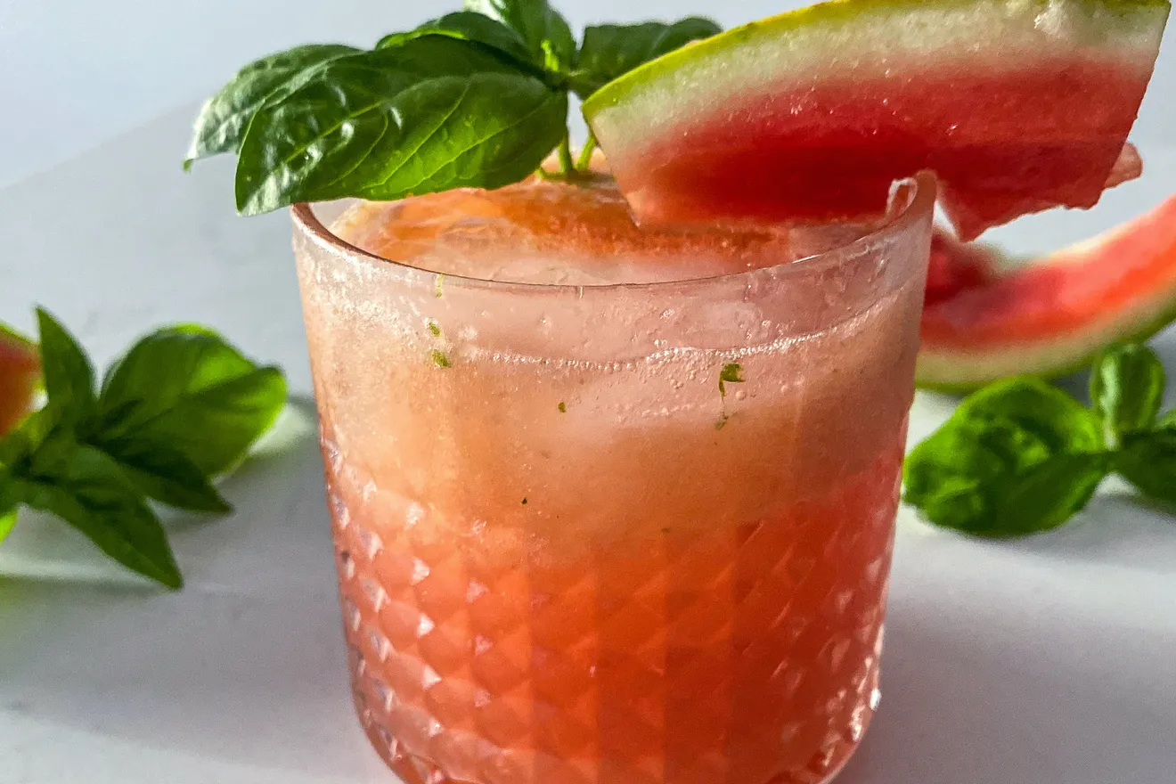 Gin Watermelon Basil Smash