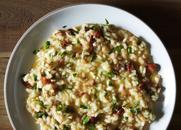 Lemon and Toasted Almond Risotto from Food52