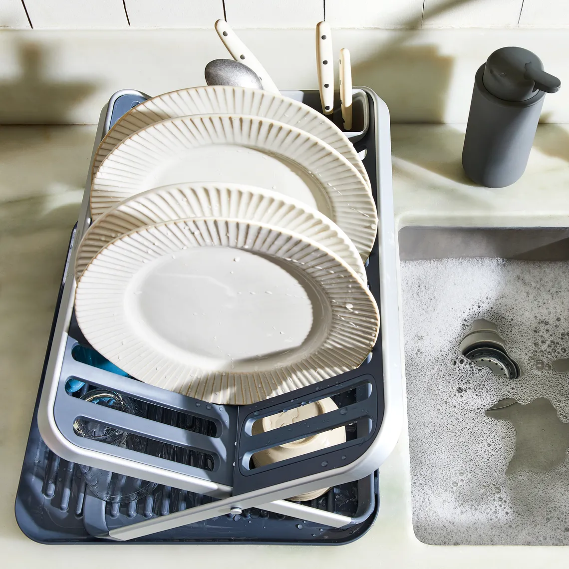 Dry Your Dishes with Ease with the OXO Over the Sink Aluminum Disk