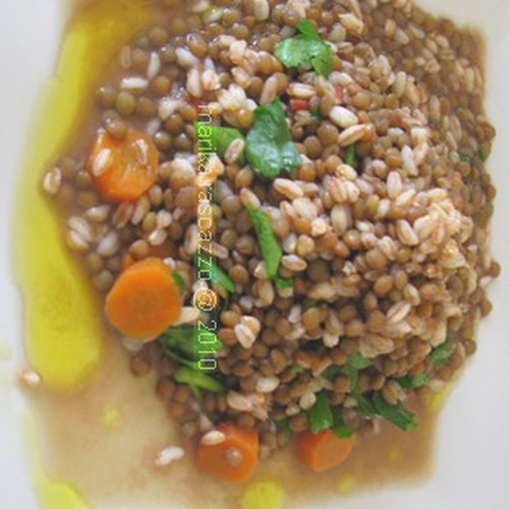 orzo with lentils soup